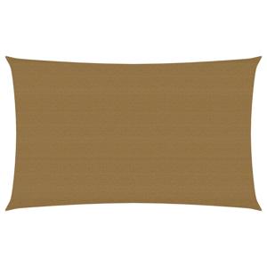 Zonnezeil 160 g/m 2x5 m HDPE taupe