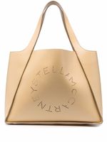 Stella McCartney sac cabas à logo perforé - Tons neutres