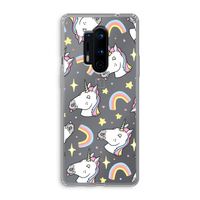 Rainbow Unicorn: OnePlus 8 Pro Transparant Hoesje