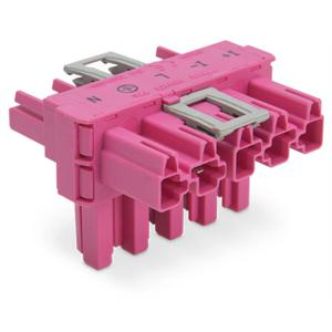 WAGO 770-1743/080-000 Connector WINSTA MIDI T-splitter Totaal aantal polen: 5 25 A Pink 50 stuk(s)