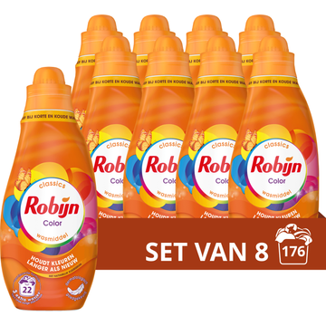 Robijn Klein & Krachtig Wasmiddel Kleur 8 x 665ML bij Jumbo