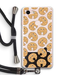 Croissant: Pixel 3 XL Transparant Hoesje met koord