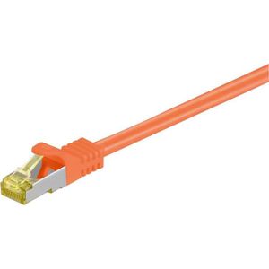 Goobay RJ-45 CAT7 15m netwerkkabel Oranje S/FTP (S-STP)