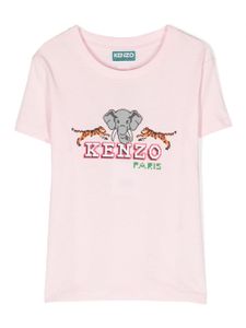 Kenzo Kids t-shirt Kenzo Elephant - Rose