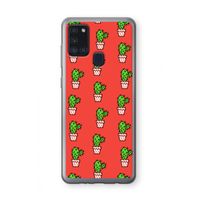 Mini cactus: Samsung Galaxy A21s Transparant Hoesje Mini cactus: Samsung Galaxy A21s Transparant Hoesje