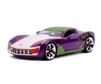 DC Comics Diecast Model 1/24 Joker 2009 Chevy Corvette Stingray - thumbnail