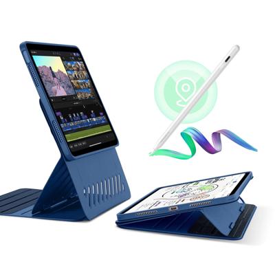 iPad Air 11" (M3) 2025 Bundle Shift Magnetic Case with Geo Digital Pencil - Navy Blue