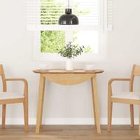 Eettafel massief hout naturel rubber