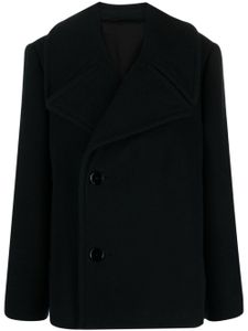 LEMAIRE manteau en laine à boutonnière croisée - Vert