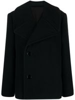 LEMAIRE manteau en laine à boutonnière croisée - Vert