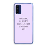 Sprong: Xiaomi Redmi 9T Transparant Hoesje