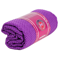 Yoga Handdoek Siliconen Antislip Paars - thumbnail