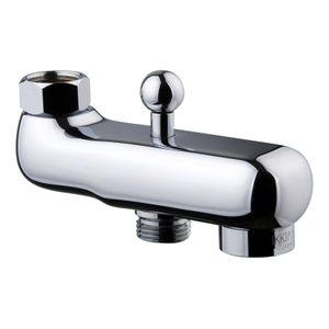 Xellanz Basic opbouw uitloop voor douchekraan met omstelknop 10 cm messing chroom