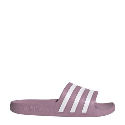 adidas Performance Adilette Aqua badslippers fuchsia/wit adidas Performance Adilette Aqua badslippers fuchsia/wit
