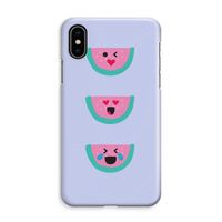 Smiley watermeloen: iPhone XS Max Volledig Geprint Hoesje