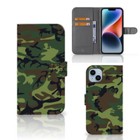 iPhone 15 Plus Telefoon Hoesje Army Dark - thumbnail