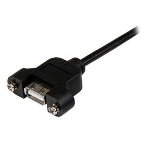 .com 91 cm lange, Paneel gemonteerde USB-kabel A naar B - F/M - USB-verlengkabel - USB (V) naar USB type B (M) - USB 2.0 - 91.4 cm - zwart .com 91 cm lange, Paneel gemonteerde USB-kabel A naar B - F/M - USB-verlengkabel - USB (V) naar USB type B (M) - USB 2.0 - 91.4 cm - zwart