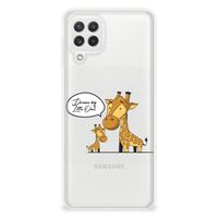 Samsung Galaxy A22 4G | M22 Telefoonhoesje met Naam Giraffe