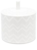 Missoni Home sucrier à motif zigzag - Blanc