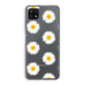 Margrietjes: Samsung Galaxy A22 5G Transparant Hoesje