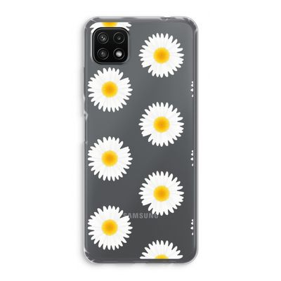 Margrietjes: Samsung Galaxy A22 5G Transparant Hoesje