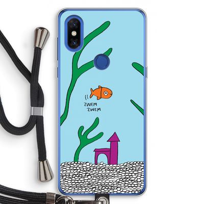 Aquarium: Xiaomi Mi Mix 3 Transparant Hoesje met koord