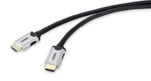SpeaKa Professional SP-9063176 HDMI-kabel HDMI Aansluitkabel HDMI-A-stekker, HDMI-A-stekker 3.00 m Zwart Ultra HD (8K)