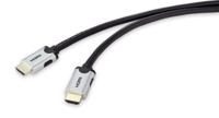 SpeaKa Professional SP-9063176 HDMI-kabel HDMI Aansluitkabel HDMI-A-stekker, HDMI-A-stekker 3.00 m Zwart Ultra HD (8K) - thumbnail