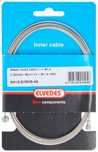 Elvedes Rem binnenkabel 2250mm RVS V-nippel 6412/27RVS-49