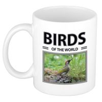 Foto mok Groene specht beker - birds of the world cadeau Spechten liefhebber - thumbnail