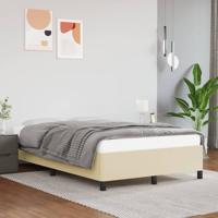 Bedframe kunstleer crmekleurig 120x200 cm