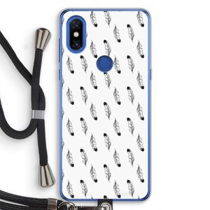 Pluimen: Xiaomi Mi Mix 3 Transparant Hoesje met koord