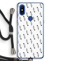 Pluimen: Xiaomi Mi Mix 3 Transparant Hoesje met koord