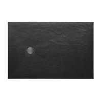 Douchebak Wiesbaden Stonea | 90x160x3 cm | Excl.Sifon | Composiet | Antislip | Mat zwart Douchebak Wiesbaden Stonea | 90x160x3 cm | Excl.Sifon | Composiet | Antislip | Mat zwart