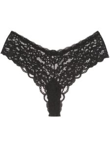 Fleur Du Mal tanga Charlotte en dentelle - Noir