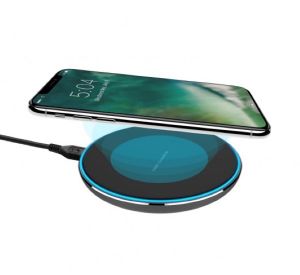 XQISIT Wireless Fast Charger 10W zwart