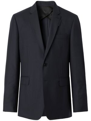 Burberry blazer à simple boutonnage - Bleu