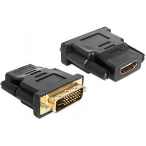 DeLOCK 65466 tussenstuk voor kabels DVI 24+1 HDMI Zwart