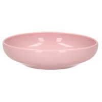 Kommetje/schaaltje - Dessert/ontbijt - Kunststof - D16 x 4 cm - pastel roze