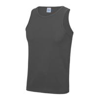 AWDis sport sintlet/tanktop - heren - Donkergrijs - mouwloos - Polyester AWDis sport sintlet/tanktop - heren - Donkergrijs - mouwloos - Polyester