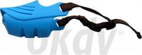 Silicone muilkorf blauw maat M