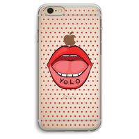Yolo Denise: iPhone 6 Plus / 6S Plus Transparant Hoesje
