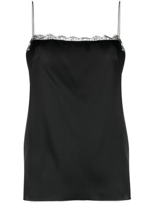 Philosophy Di Lorenzo Serafini blouse en satin à détail de dentelle - Noir