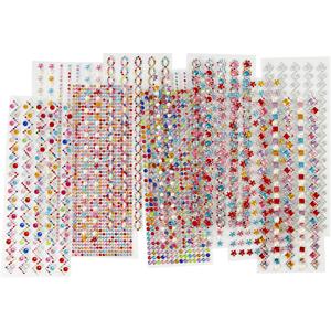 Creativ Company Strasstenen designs 2-10mm, 12 vellen