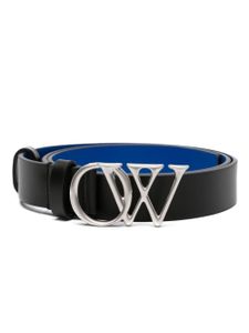 Off-White ceinture à boucle logo - Noir