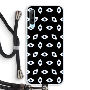 Eyes pattern: Huawei P Smart Pro Transparant Hoesje met koord