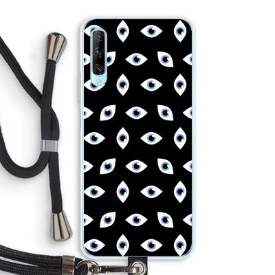 Eyes pattern: Huawei P Smart Pro Transparant Hoesje met koord
