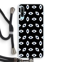 Eyes pattern: Huawei P Smart Pro Transparant Hoesje met koord
