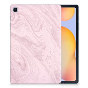 Samsung Galaxy Tab S6 Lite | S6 Lite (2022) Tablet Back Cover Marble Pink - Origineel Cadeau Vriendin