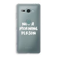 Morning person: Sony Xperia XZ2 Compact Transparant Hoesje